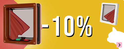10% korting op handige kattenluikjes